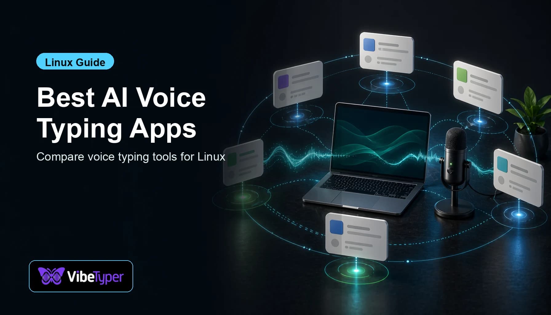 Best AI Voice Typing Apps for Linux (2026): Vibe Typer vs Superwhisper, Aqua, and Dragon