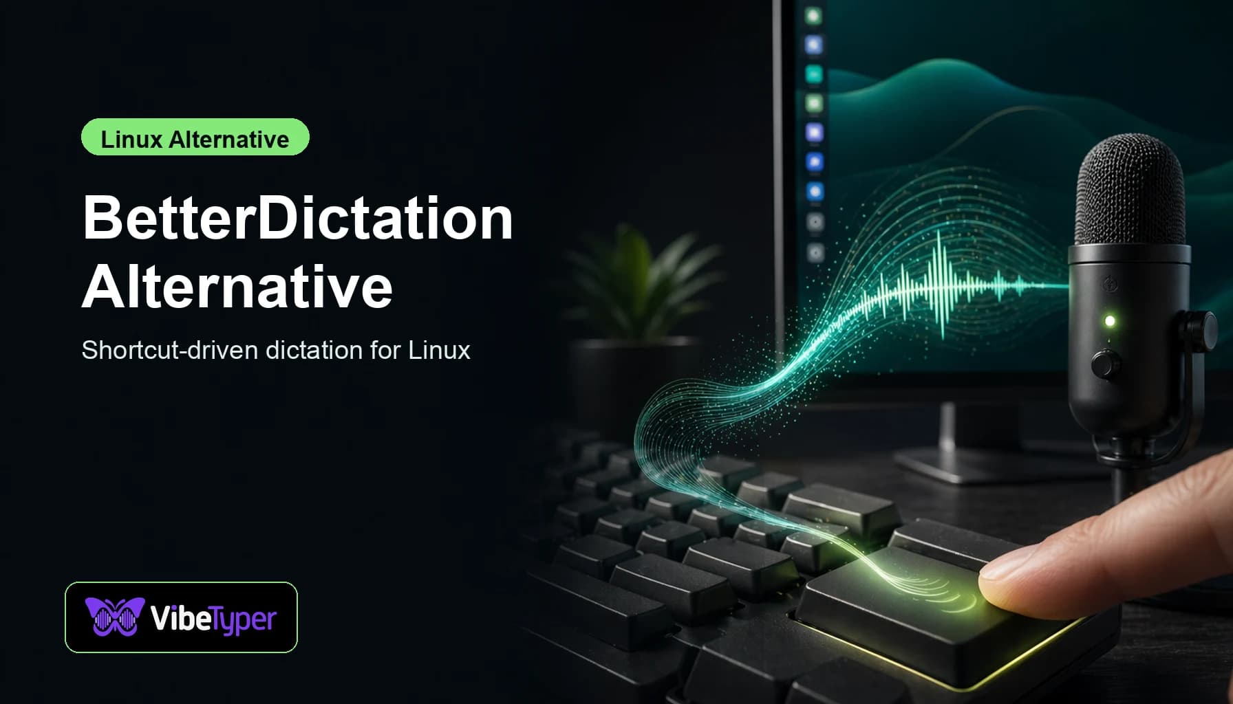 Best BetterDictation Alternative for Linux (2026): Vibe Typer vs BetterDictation