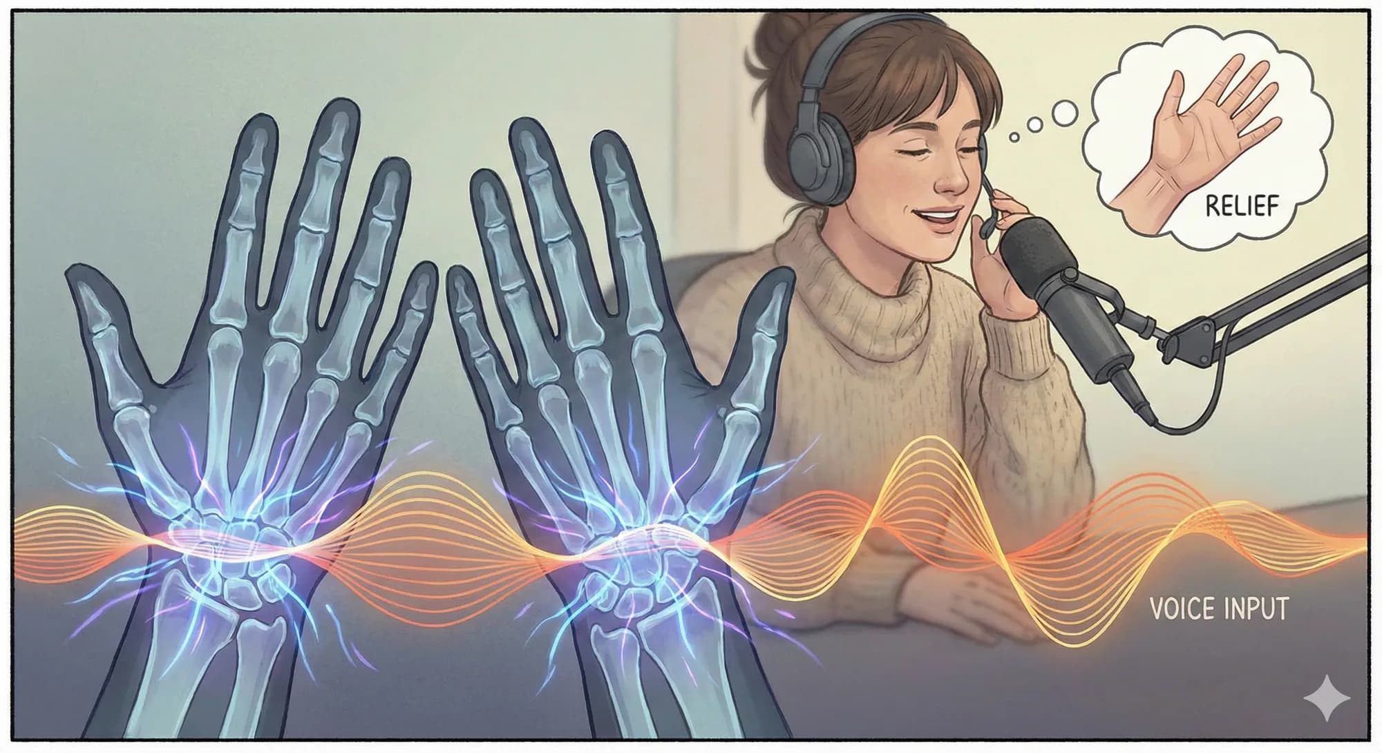 Prevent Repetitive Strain Injury: Why Voice Typing Is a Healthier Choice