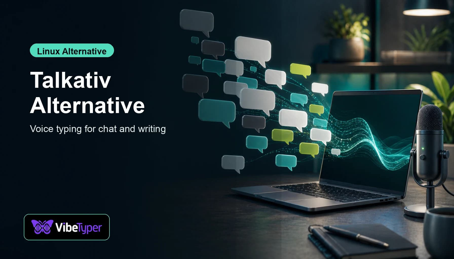 Best Talkativ Alternative for Linux (2026): Vibe Typer vs Talkativ