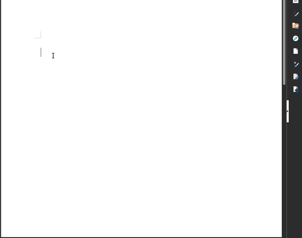 Dictation flowing into a document with Vibe Typer