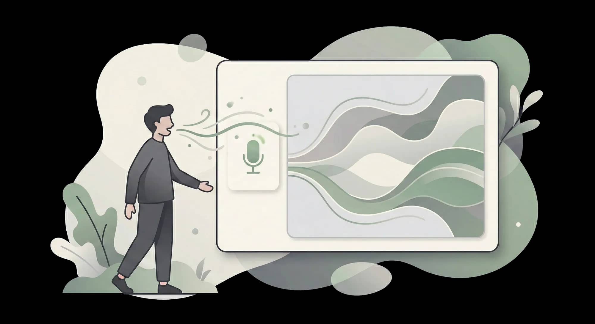 AI commands like rewrite and reply applied to dictated text