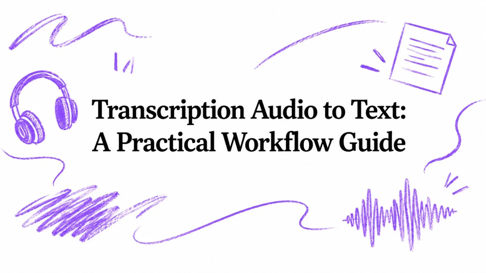 Transcription Audio to Text: A Practical Workflow Guide
